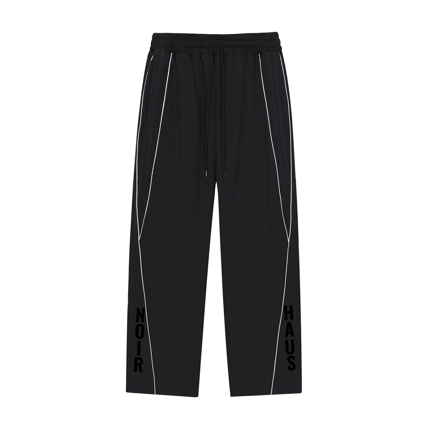 NOIRHAUS Striped Straight-Leg Sweatpants