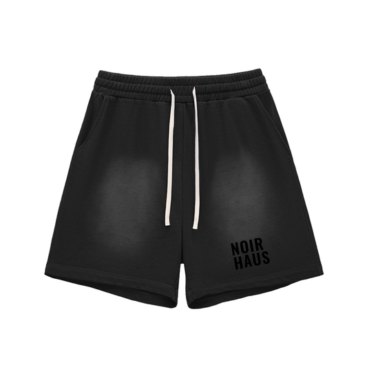 NOIRHAUS Sun Fade Raw Edge Shorts