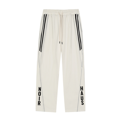 NOIRHAUS Striped Straight-Leg Sweatpants