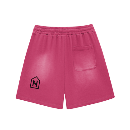 NOIRHAUS Sun Fade Raw Edge Shorts