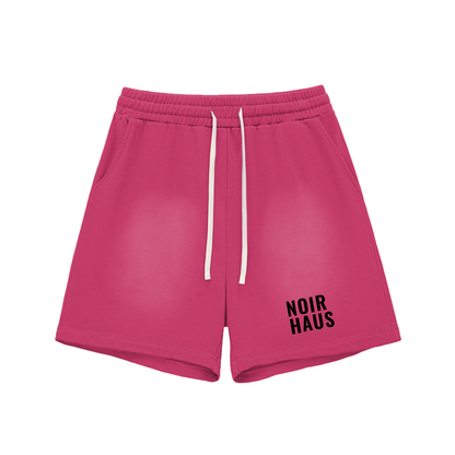 NOIRHAUS Sun Fade Raw Edge Shorts