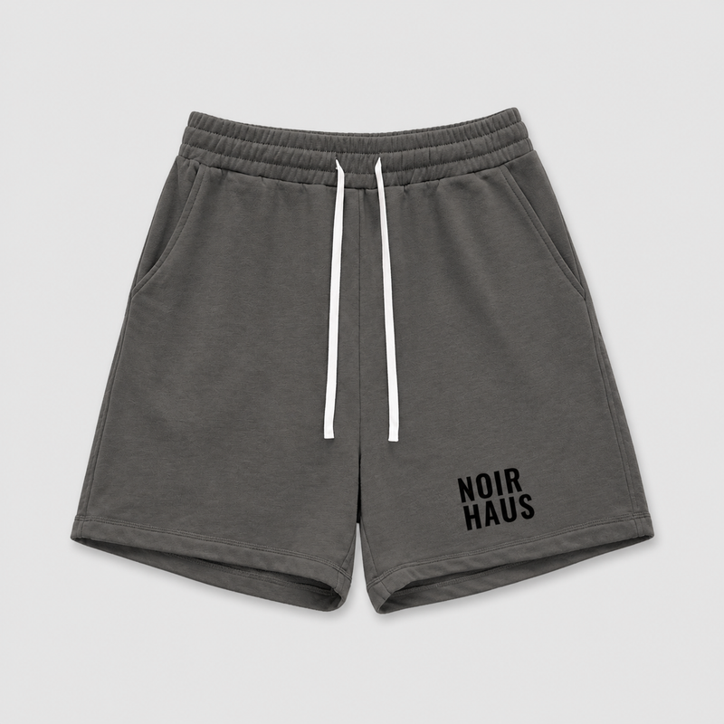 Sun Fade Raw Edge Cotton Shorts