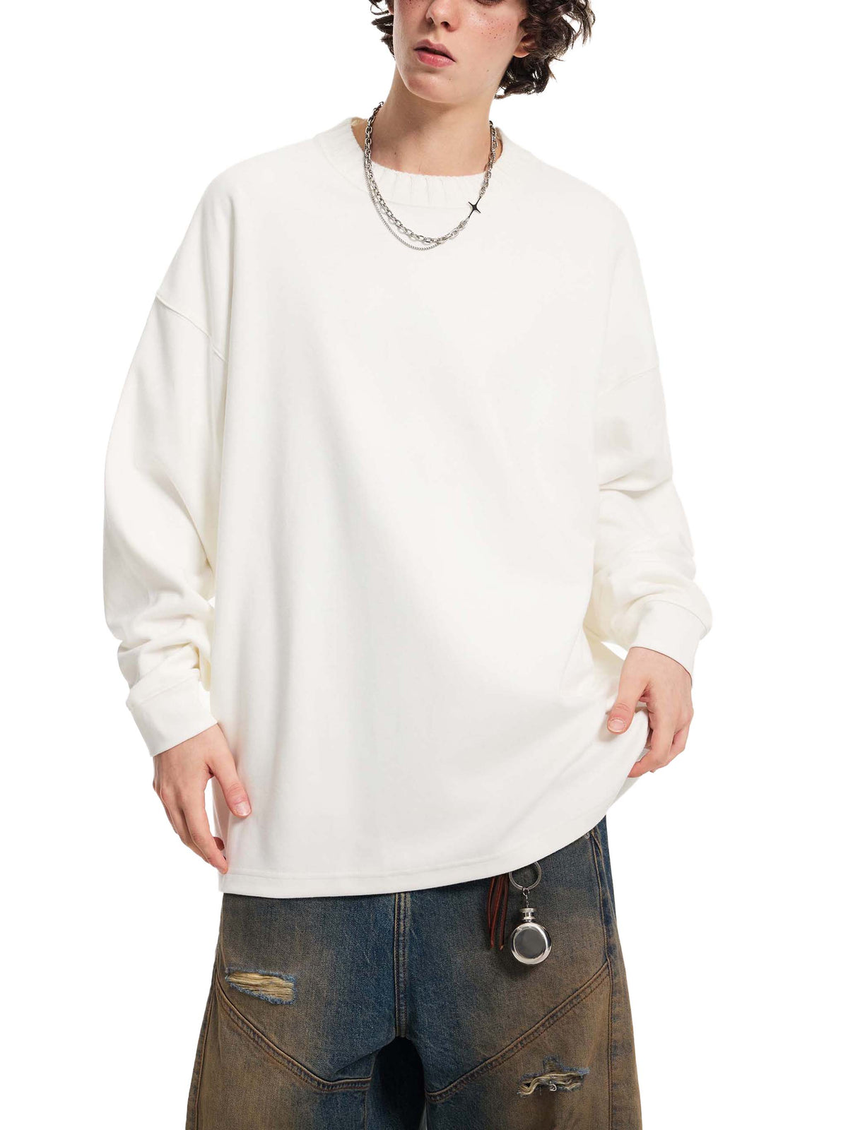 NOIRHAUS Knitted Oversize Sweatshirt